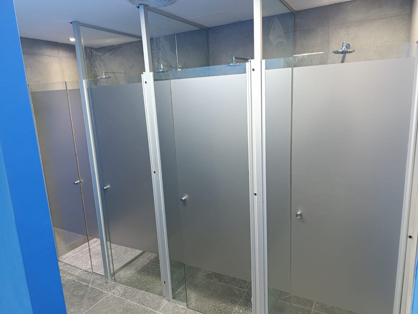 Mampara angular vidrio extra claro