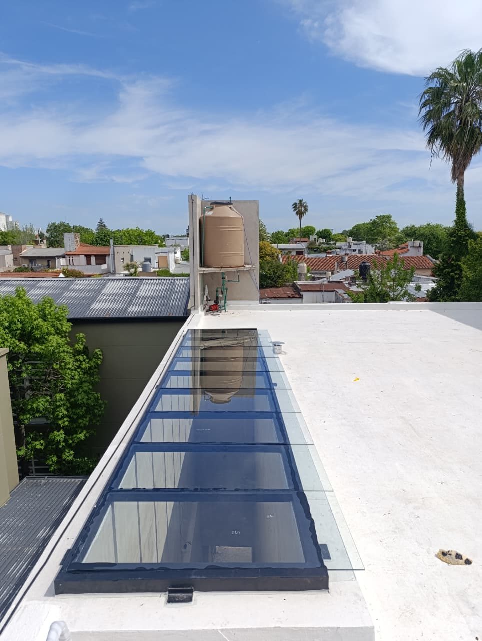 Reposición de paños de claraboya